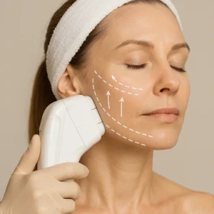 Woman having HI-FU to reduce wrinkles call LA LIPO Blackheath Now!