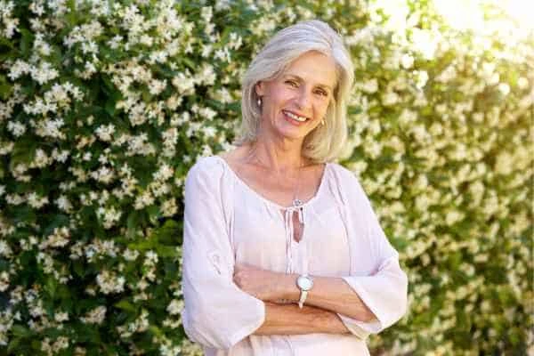 Older woman happy with urinary incontinence treatment Blackheath